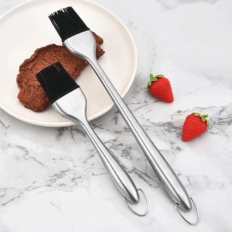 Stylish Simple Design Stainless Steel Silicone Oil Brush Garden Supplies Home & Garden