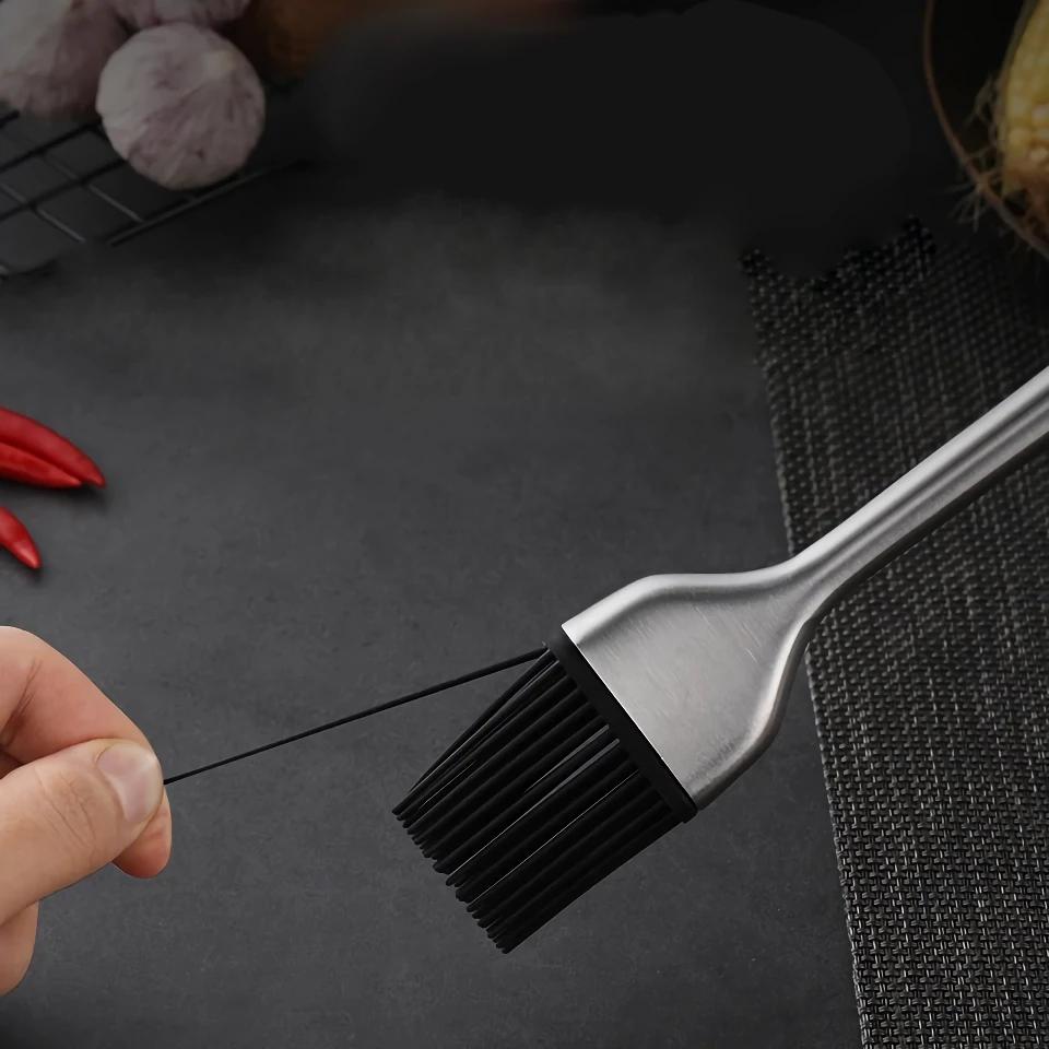 Stylish Simple Design Stainless Steel Silicone Oil Brush Garden Supplies Home & Garden