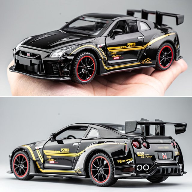 1:32 Scale Diecast Sports Car Model - Skyline R34 R35 - Image 5