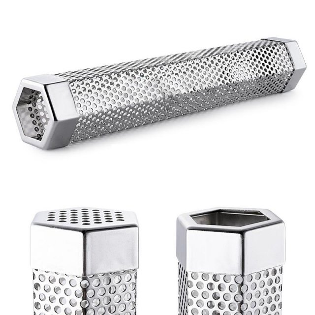 Hexagon Stainless Steel Smoker Tube for BBQs and Grills - Image 7