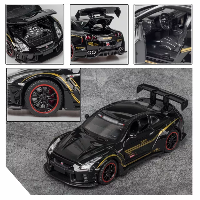1:32 Scale Diecast Sports Car Model - Skyline R34 R35 - Image 6