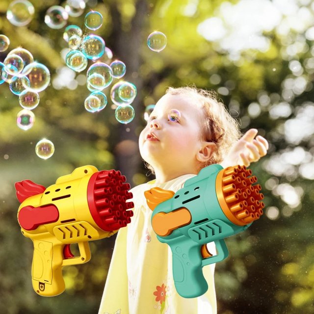 Electric Bubble Machine with LED Lights - Image 3