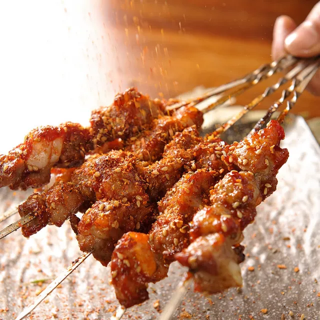Wide Stainless Steel Barbecue Skewers (6 pcs) - Image 7