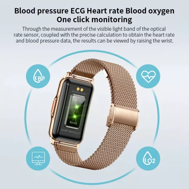 Women's Waterproof, Fitness & Health Tracker Smartwatch - Image 2