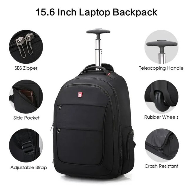Multi-Functional Trolley Backpack: - Image 7