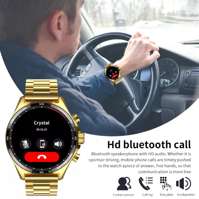 Advanced Outdoor Men's Smart Watch with NFC and IP68 Waterproof Rating - Image 3
