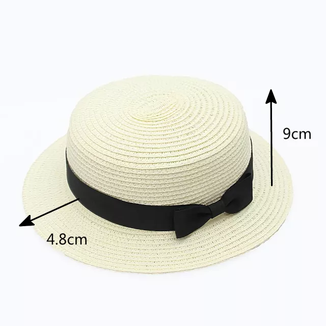 Classic Panama Hat with Bowknot - Image 8