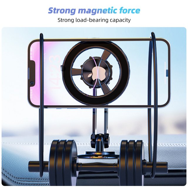 Magnetic 360° Rotating Metal Car Phone Holder - Image 4