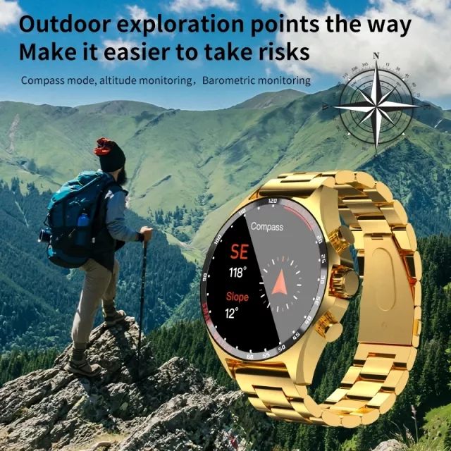 Advanced Outdoor Men's Smart Watch with NFC and IP68 Waterproof Rating - Image 7