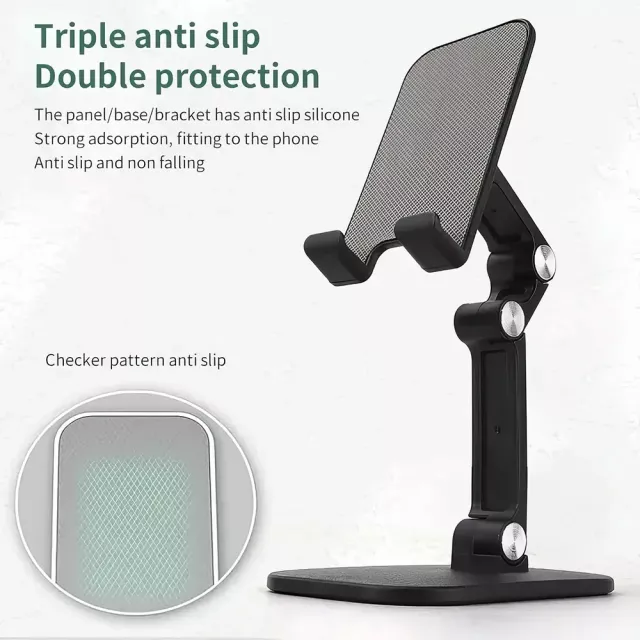 Adjustable Foldable Desk Mobile Phone Holder - Image 5