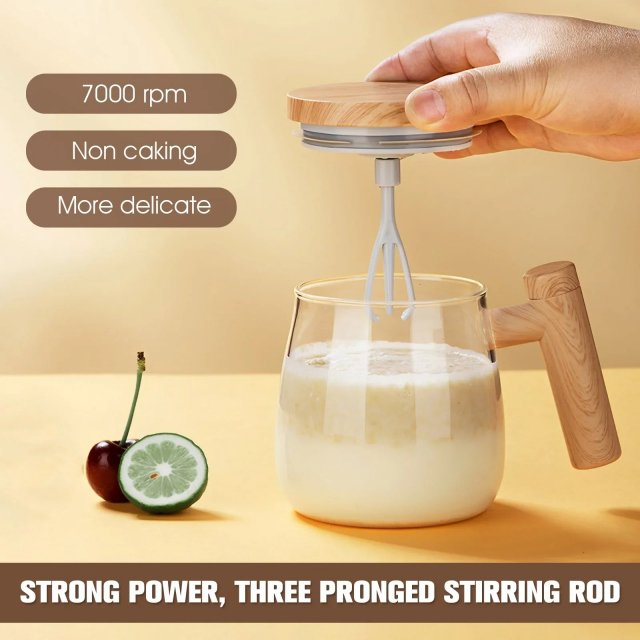 Electric Self Stirring Coffee Mug with Handle - Image 4