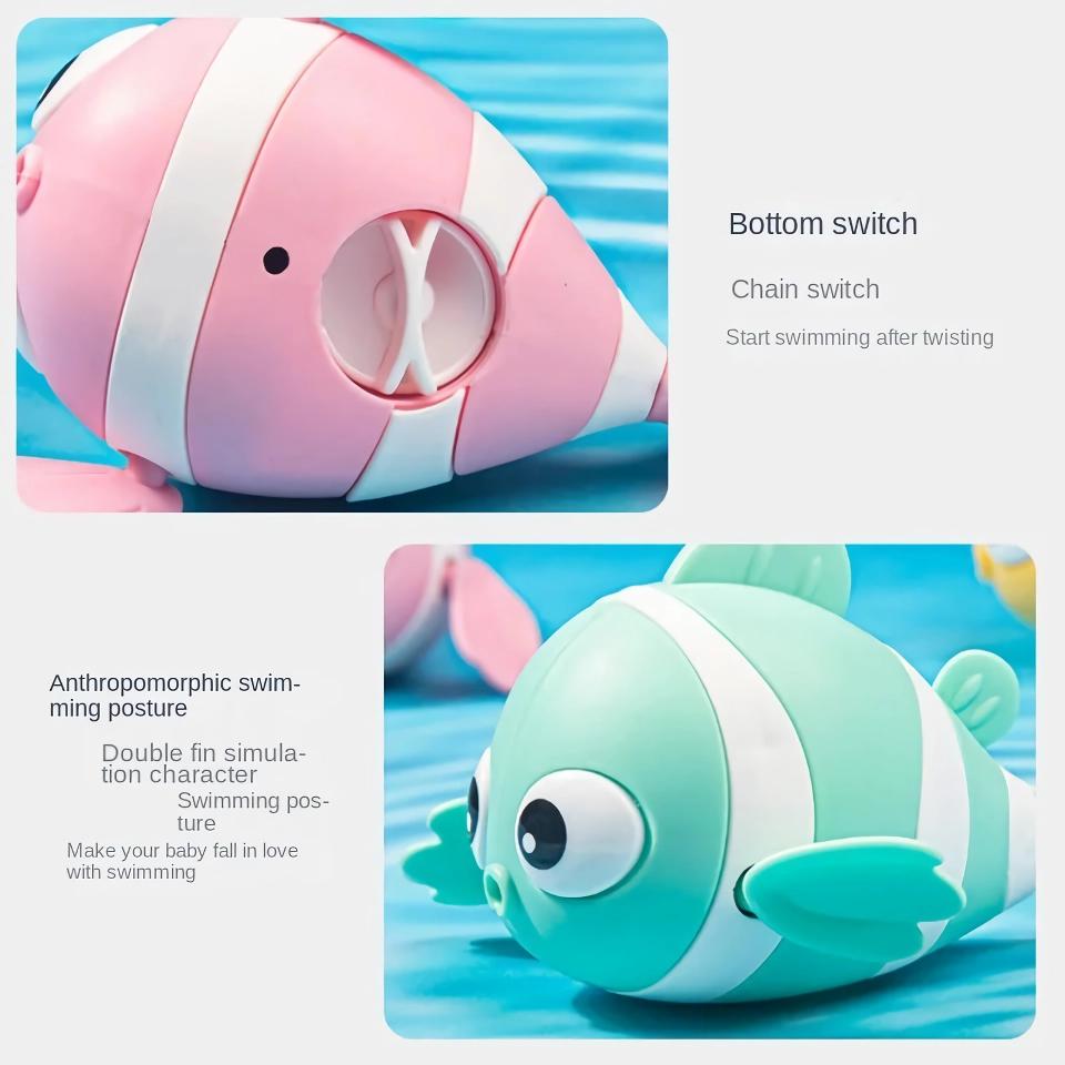 Baby Bath Wind-Up Swimming Fish Toy Baby Care Kids & Babies