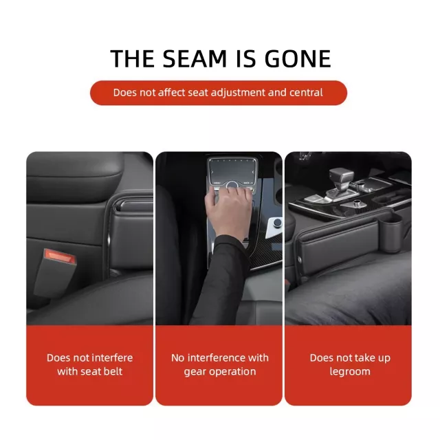 Universal Car Seat Gap Storage Box with Cup Holder - Image 6