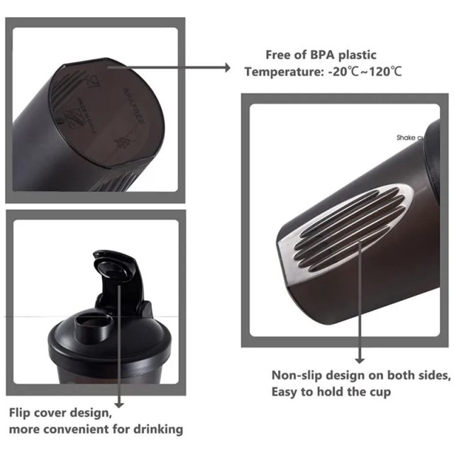 Portable Protein Mixer Bottle for Fitness Enthusiasts - Image 5