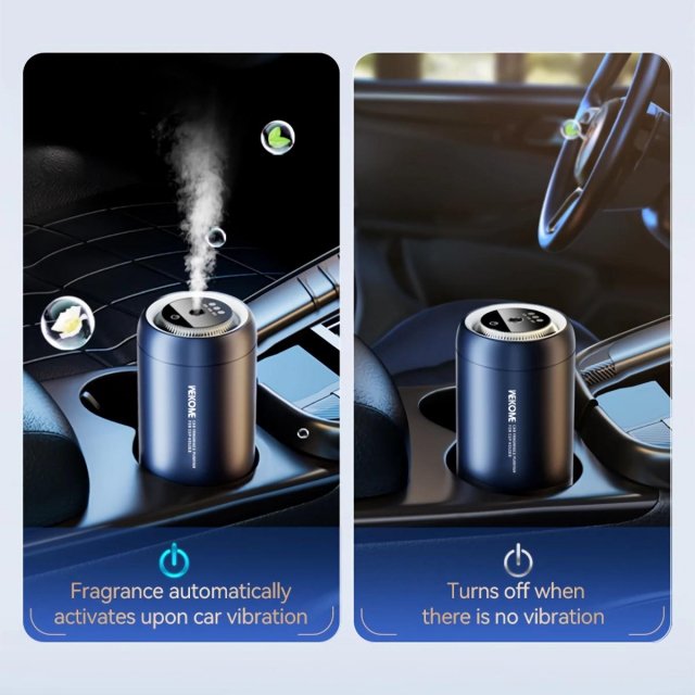 Smart Black Touch Control Car Diffuser & Air Purifier - Image 8