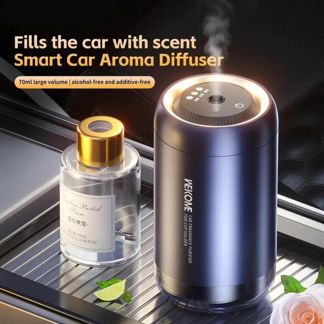 Smart Black Touch Control Car Diffuser & Air Purifier - Image 3