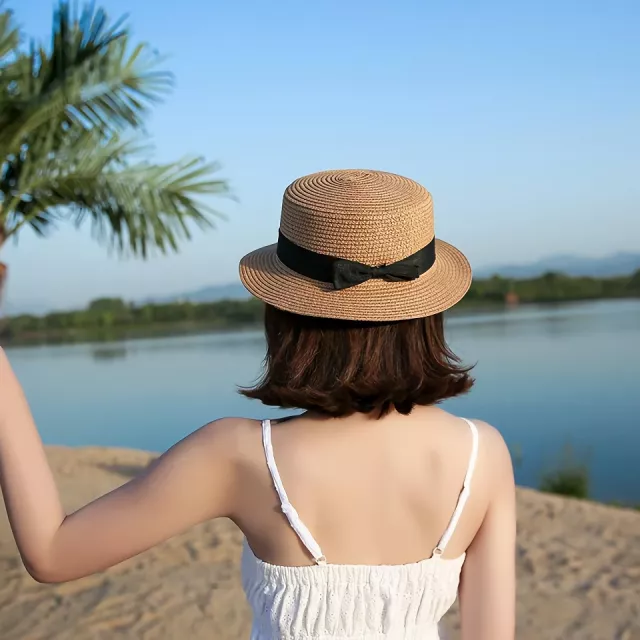Classic Panama Hat with Bowknot - Image 3