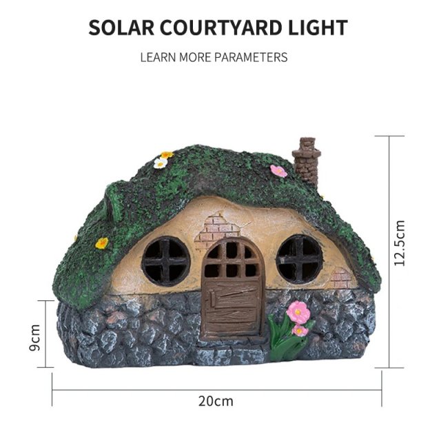 Solar Fairy Garden Shed Statue Light - Image 7