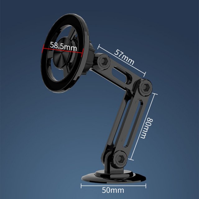 Magnetic 360° Rotating Metal Car Phone Holder - Image 8