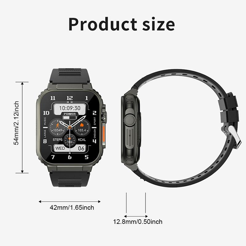 Ultra-Endurance Fitness Tracker Smartwatch with Bluetooth Call and Health Monitoring Gadgets Smartwatches