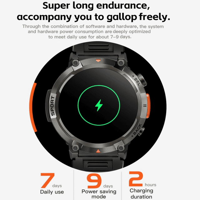 Bluetooth Smart Watch with Flashlight and Health Tracker - Image 7