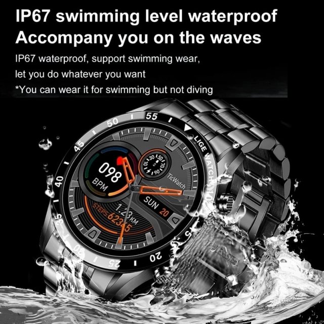 Waterproof Sport Smartwatch with Full Touch Screen & Bluetooth Calling - Image 5