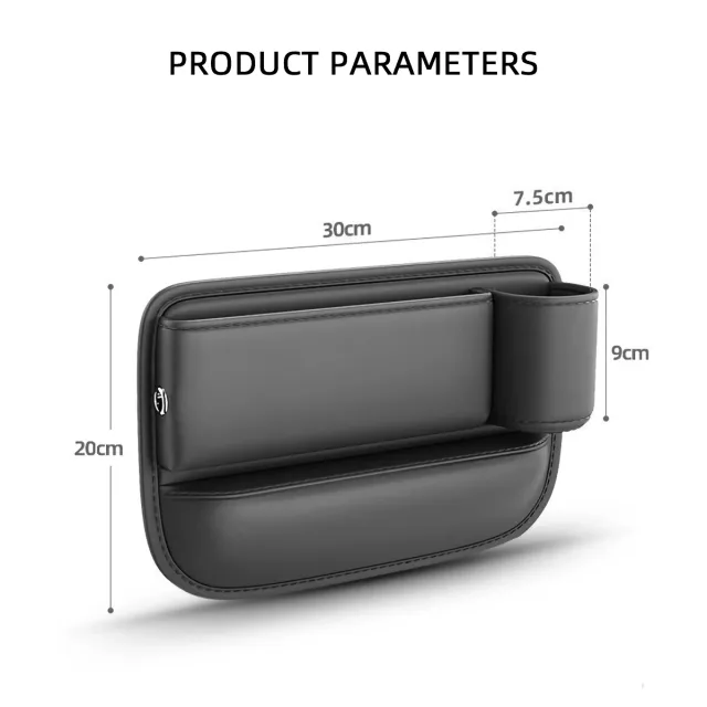 Universal Car Seat Gap Storage Box with Cup Holder - Image 7