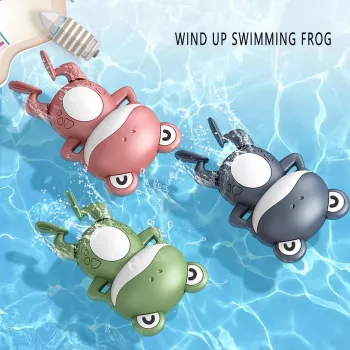 Cute Frog Clockwork Baby Bath Toy