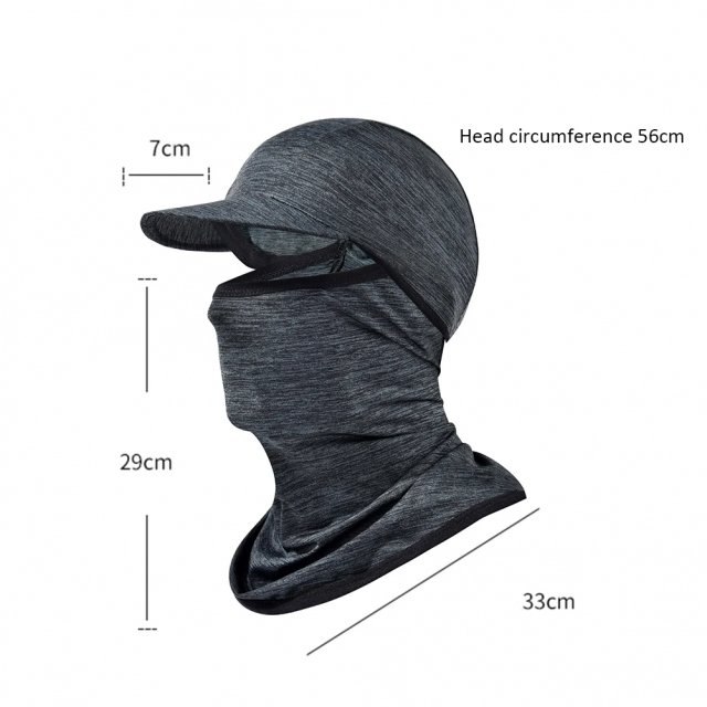 Ice Silk Sun Hood Hat - Image 7