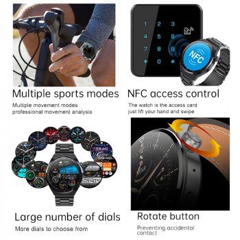 High-Performance AMOLED NFC Smartwatch