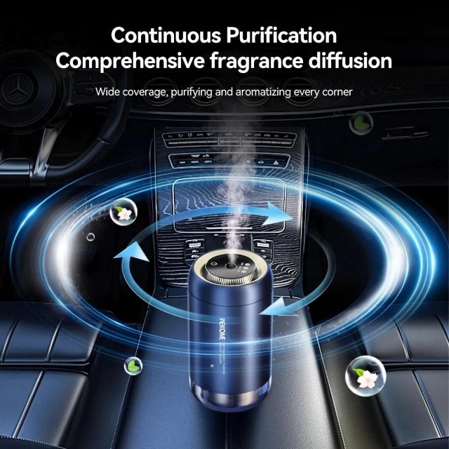 Smart Black Touch Control Car Diffuser & Air Purifier - Image 6