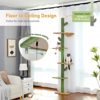 Cactus Cat Tree Floor to Ceiling