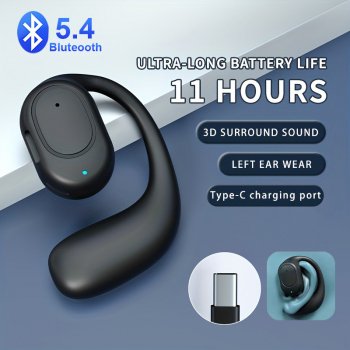 Wireless Bluetooth 5.4 Sports Earphones with Ear Clip