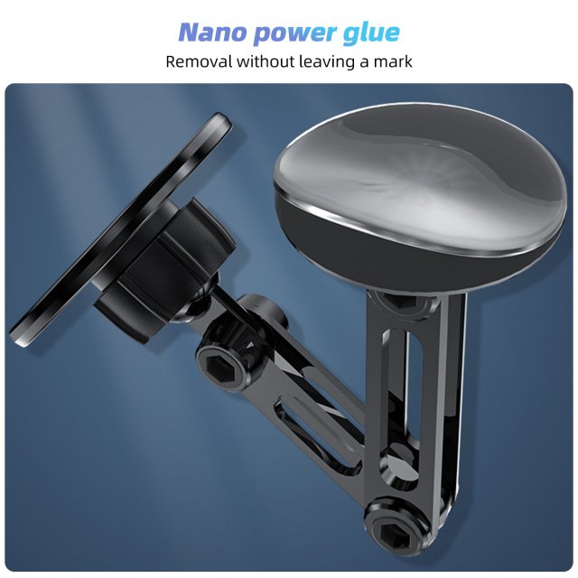 Magnetic 360° Rotating Metal Car Phone Holder - Image 6