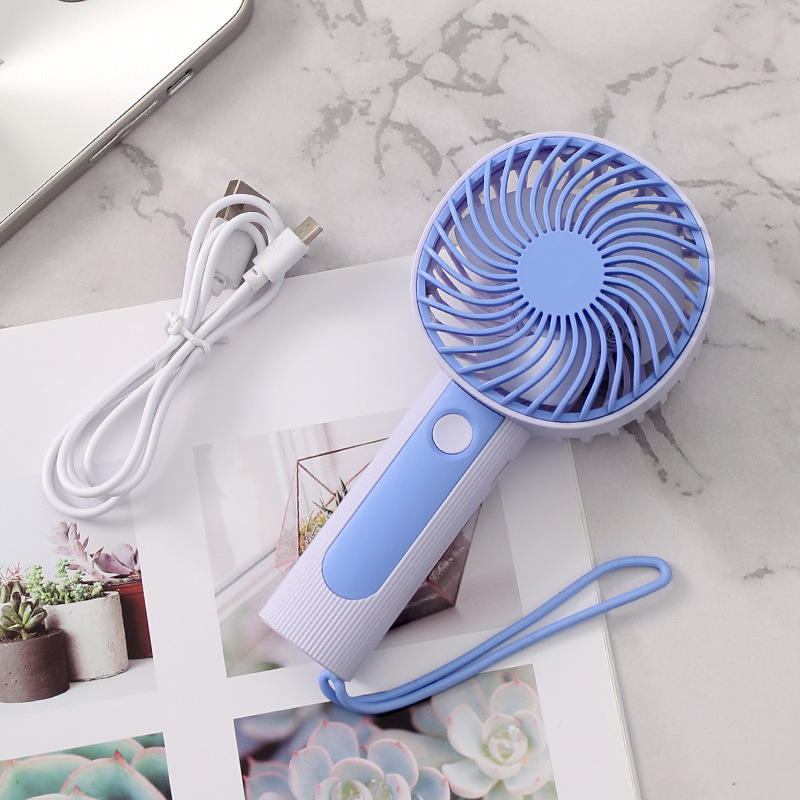 Mini Handheld USB Rechargeable Fan - 3-Speed Portable Air Cooler Baby Care Kids & Babies