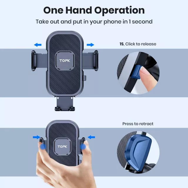 Air Vent Car Phone Mount for Hands-Free Driving - Image 9