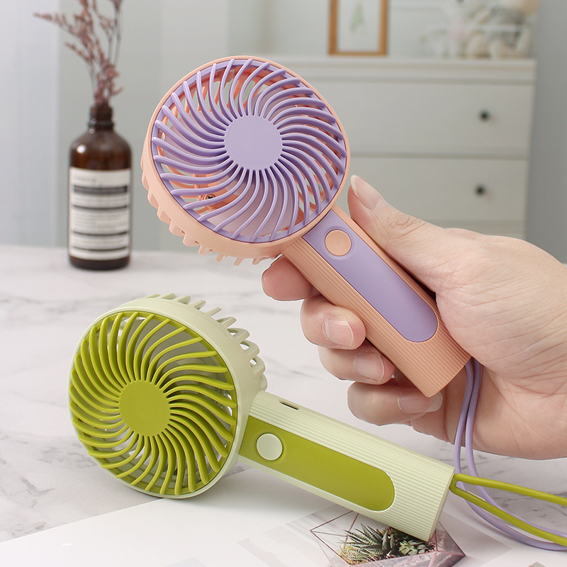 Mini Handheld USB Rechargeable Fan - 3-Speed Portable Air Cooler Baby Care Kids & Babies