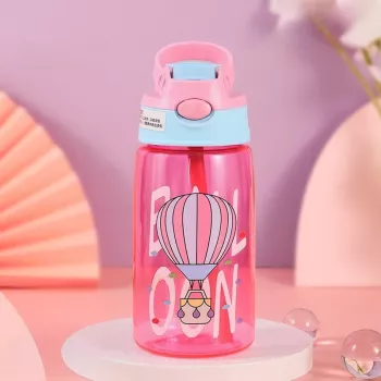 Kids Water Bottle with Straw and Handle