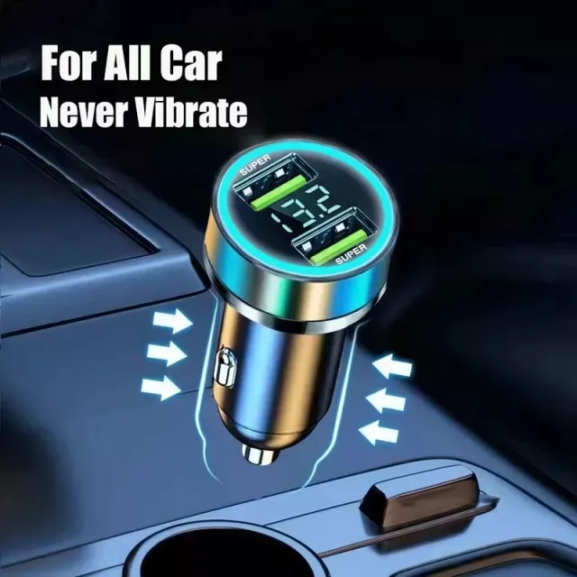 240W Dual USB Car Charger with Digital Display - Image 3