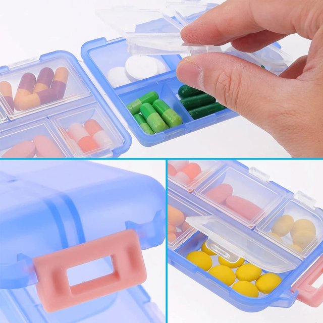Portable 10-Grid Travel Pill Organizer Box - Image 5