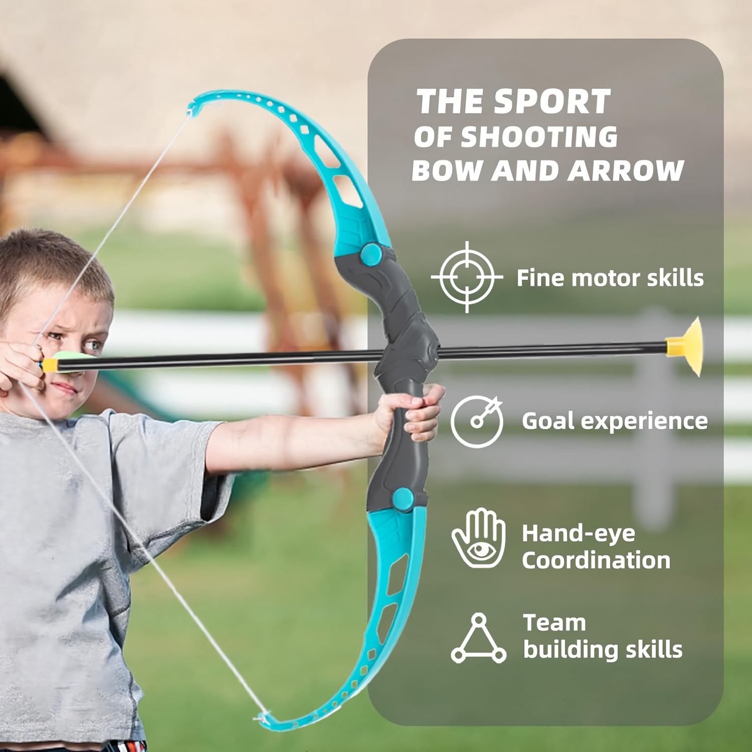 Toy Bow with Arrows Activity & Entertainment Kids & Babies