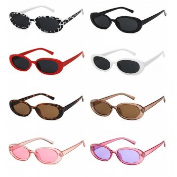 Vintage Cat Eye Oval Sunglasses for Women