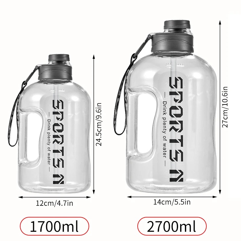 Large Capacity Leakproof Fitness Bottle for Sports and Travel Sport & Outdoors Sports & Fitness