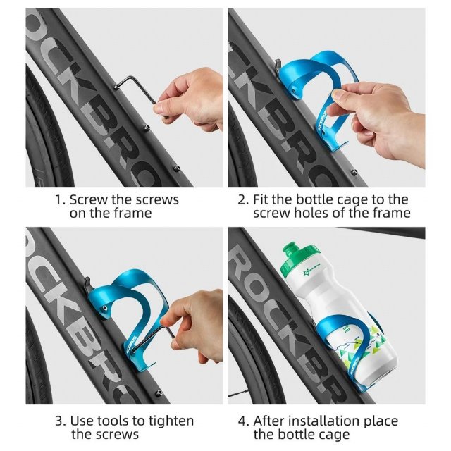 Ultralight Aluminum Adjustable Bicycle Water Bottle Holder - Image 4
