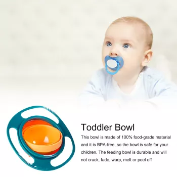 360° Spill-Proof Gyroscopic Toddler Bowl