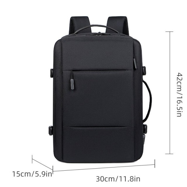 Classic Expandable Travel Backpack with USB Charging Port - Image 7