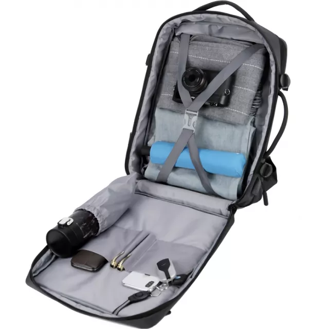 Classic Expandable Travel Backpack with USB Charging Port - Image 6