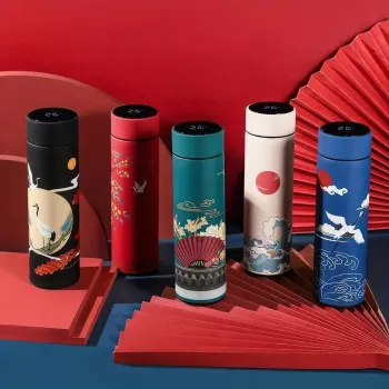 Chinese Style Retro Smart Thermal Water Bottle