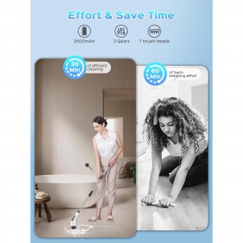 Multi-Purpose Electric Scrubber Brush for Home & Car