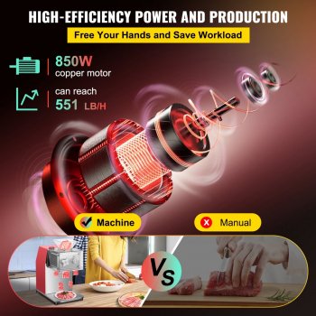Commercial Electric Meat Slicer Grinder